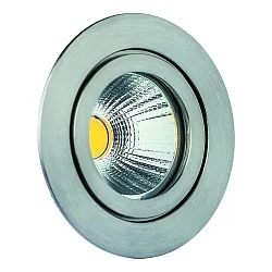 Indbygningslampe TULKA 4401 X5CRNIMO 316  rund, stiv IP55, rustfrit stål, blank 738lm 2400 | 2900K CRI 80-89