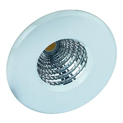 LED Recessed spot, 6,5W, 350mA, 2700K, fixed, IP44, without converter, white