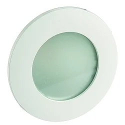 Indbygnings loftlampe CALINA COB rund, stiv IP54, opal, hvid, lakeret dæmpbar