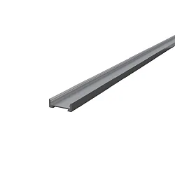 U-profil FUP18/7 V2 / 2M flad, aluminium anodiseret