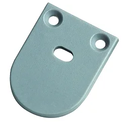 Endkappe UP20/11 halvrund, med mulighed for indfødning, aluminium