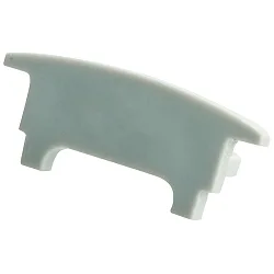 Endkappe COLLAR PROFILE FLAT flad, lukket, grå