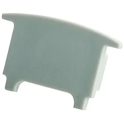 Endkappe COLLAR PROFILE HIGH høj, lukket, aluminium