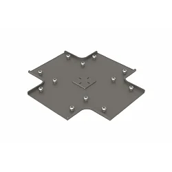 Profilforbinder VARDAFLEX PLATIN INGROUND (RUP-PGF901) - CROSS CONNECTOR, rustfrit stål