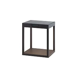 battery solar lamp RADIA GROUND with sensor IP65, graphite grey