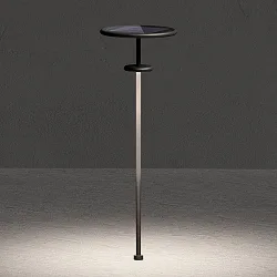 genopladelig solcellelampe PLANET B  med sensor IP65, grafit grå