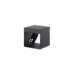 genopladelig solcellelampe ALEA med sensor IP65, grafit grå