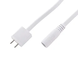 LUXI LINK Supply til direkte strømforsyning til fast installation uden afbryder, længde 50cm, hvid
