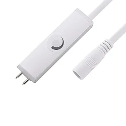 LUXI LINK Touch dæmper med forsyningskabel, trinløs dæmpning, længde 50cm, hvid