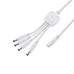 LUXI LINK 4 gange distributionskabel til parallel tilslutning af maks. 4 lysskinner, længde 50cm, hvid
