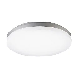 LED Loftlampe CIRCEL, Ø27cm / højde 4.3cm, med bevægelsessensor, IP20, 18W 4000K 1150lm, sølv