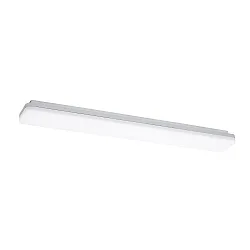 Loftlampe PLANK IP54, sølv dæmpbar