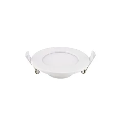 Indbygningslampe FLED DOWNLIGHT SLIM CCT Switch, med diffuser IP20, hvid  6W 310lm 3000 / 4000 / 5000K 120° 120° CRI 90