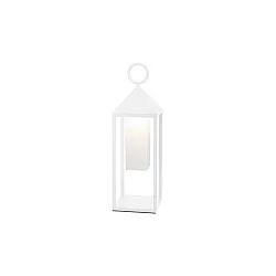 battery floor lamp NUPHARE short, dimmable IP54, powder coated, white dimmable