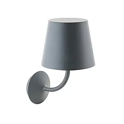 LED Udendørs Væglampe NUPARA, 230V, IP65, Ø 16.5cm / H 28.2cm / T 22.2cm, 7W 2700K 540lm, trykstøbt aluminium, antracit