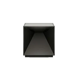 Batteri bordlampe NUTALIS 10X10CM Kubusform, CCT Switch, med touch-dæmper, med oplader IP54, nat sort dæmpbar