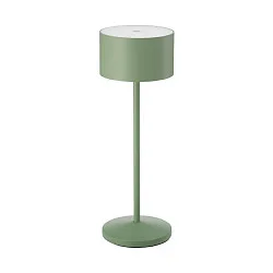 Batteri bordlampe VELUNA up / down, CCT Switch, sæt med 1, med touch-dæmper IP44, salviegrøn dæmpbar