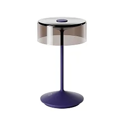 battery table lamp NUMOTION CCT Switch, with touch dimmer IP54, powder coated, plum blue dimmable