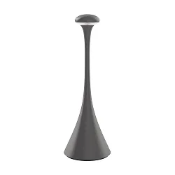 Batteri bordlampe NUDROP CCT Switch, med touch-dæmper IP54, grafit grå dæmpbar