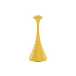 battery table lamp NUDROP MINI CCT Switch, with touch dimmer IP54, sunny yellow dimmable