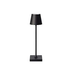 Batteri bordlampe NUINDIE POCKET USB-C up / down, med USB tilslutning, CCT Switch, med touch-dæmper IP54, nat sort dæmpbar