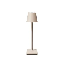 Batteri bordlampe NUINDIE POCKET USB-C up / down, med USB tilslutning, CCT Switch, med touch-dæmper IP54, dune beige dæmpbar