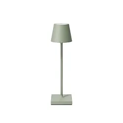 Batteri bordlampe NUINDIE POCKET USB-C up / down, med USB tilslutning, CCT Switch, med touch-dæmper IP54, salviegrøn dæmpbar