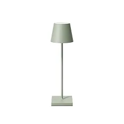 Batteri bordlampe NUINDIE USB-C up / down, med USB tilslutning, CCT Switch, med touch-dæmper IP54, salviegrøn dæmpbar