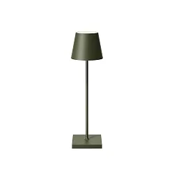 Batteri bordlampe NUINDIE USB-C up / down, med USB tilslutning, CCT Switch, med touch-dæmper IP54, gran grønt dæmpbar