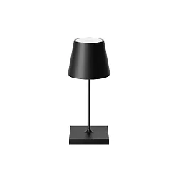 Batteri bordlampe NUINDIE MINI USB-C up / down, med USB tilslutning, CCT Switch, med touch-dæmper IP54, nat sort dæmpbar