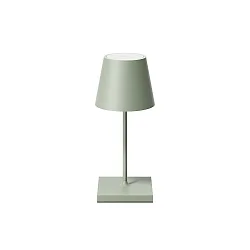 battery table lamp NUINDIE MINI USB-C up / down, with USB connection, CCT Switch, with touch dimmer IP54, sage green dimmable