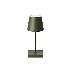Batteri bordlampe NUINDIE MINI USB-C up / down, med USB tilslutning, CCT Switch, med touch-dæmper IP54, gran grønt dæmpbar