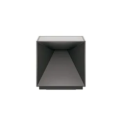Batteri bordlampe NUTALIS 10X10CM Kubusform, CCT Switch, med touch-dæmper, med oplader IP54, grafit grå dæmpbar