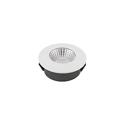 Indbygningslampe DILED 60 flad, stiv, Dim-To-Warm IP30, hvid dæmpbar 5W 300lm 2100-2700K 36° 36° CRI 95