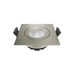 Indbygningslampe DILED firkantet IP20, stål dæmpbar 6W 380lm 3000K 36° 36° CRI 95