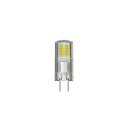LED Stiftsokkellampe LUXAR, 12V, Ø 1.3cm / L 5.7cm, GY6.35, 2.4W 2700K 300lm 300°, ikke dæmpbar