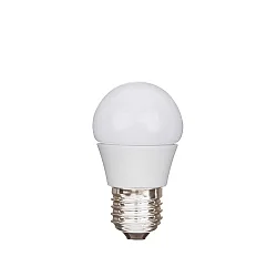 LED Lyskilde dråbeformet ECOLUX BOLD DIM, 230V, Ø 4.5cm / L 8.5cm, E27, 6W 2700K 470lm 200°, dæmpbar, opal