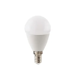 LED Lyskilde dråbeformet ECOLUX BOLD DTW, 230V, Ø 4.5cm / L 8.6cm, E14, 6W 1800-2700K 470lm 220°, Dim-To-Warm, opal