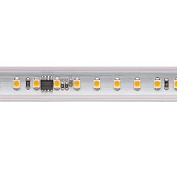 Højspænding LED Strip, 120 LED/m, 25m rolle, 120°, 8W/m, IP65, 2700K