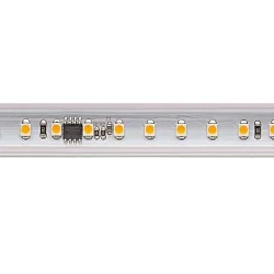 Højspænding LED Strip, 120 LED/m, 25m rolle, 120°, 8W/m, IP65, 3000K