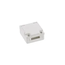 Endekappe til 230V højspænding LED Strips med 1.5cm bredde, 1 stk., inkl. siliconegel, hvid
