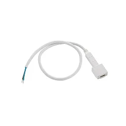 Tilslutning til 230V højspænding LED Strips med 1.5cm bredde, længde 150cm, inkl. siliconegel, hvid, åben kabelenden