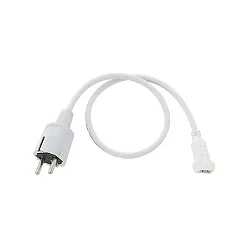 Tilslutning til 230V højspænding LED Strips med 1.5cm bredde, længde 150cm, inkl. siliconegel, hvid, med Schuko-stik
