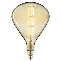 LED Deko Spiral Filament lyskilde GIANTLAMPE TEAR GULD, 230V, Ø 25cm / L 36.5cm, E27, 8W 2100K 720lm 360°, CRI 90, dæmpbar