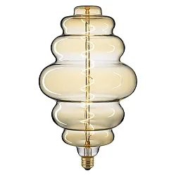 LED Deko Spiral Filament lyskilde GIANTLAMPE NEST GULD, 230V, Ø 20cm / L 30.8cm, E27, 6W 2100K 320lm 360°, CRI 90, dæmpbar