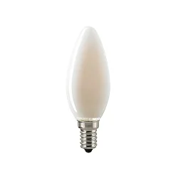 LED Filament lyskilde KERTEFORMET, 230V, Ø 3.5cm / L 9.7cm, E14, 2.5W 2700K 250lm 300°, dæmpbar, mat