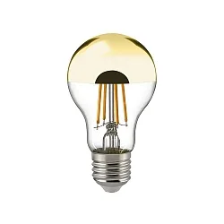 LED Spejllampe NORMALE, 7W, E27, 680lm, 2700K, dæmpbar, guld