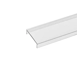 Blænde til Overflade profil 20, flush, længde 200cm, opal