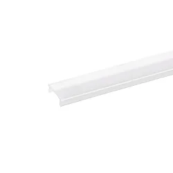 Blænde til Indbygningsprofil FLAD / Vægprofil UP OR DOWN 12 / UP & DOWN 12 / Indbygningsprofil FLAD, flush, længde 200cm, opal