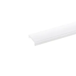 Blænde til Overflade profil 15, flush, længde 100cm, opal